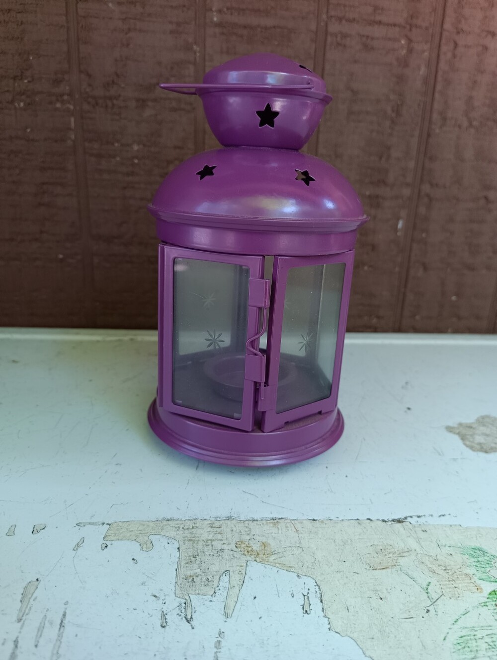 IKEA lantern Purple
